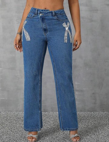 Jeans Shein, albastru