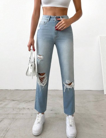 Jeans Shein, albastru