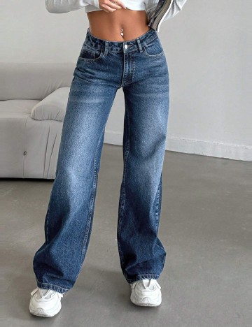 Jeans Shein, albastru