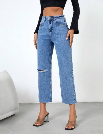 Jeans Shein, albastru