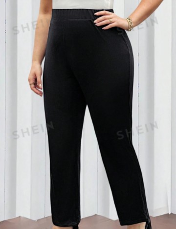 Pantaloni Shein Curve+, negru