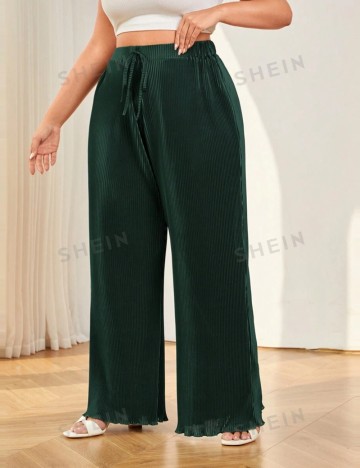 Pantaloni Shein Curve+, verde