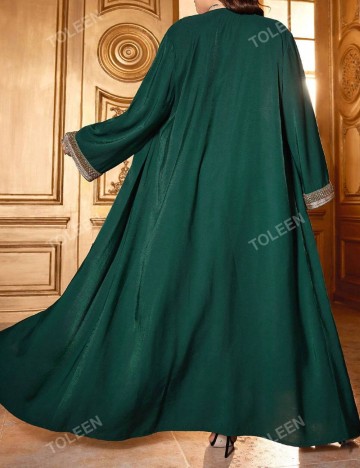 Set Rochie și Cardigan Shein Curve+, verde