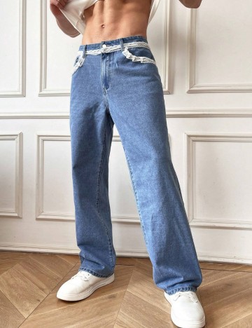 Jeans Shein, albastru