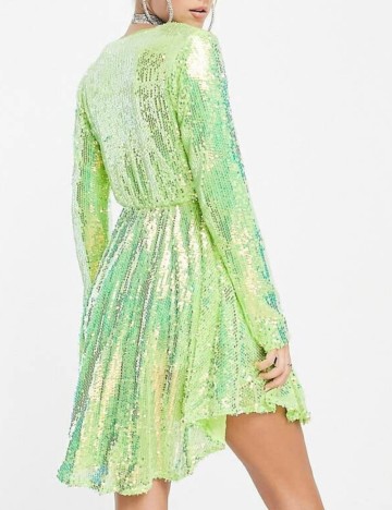 Rochie mini Collective, verde