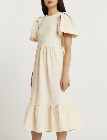Rochie midi River Island, crem