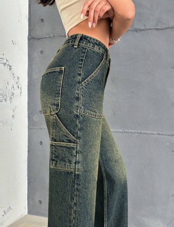 Jeans Shein, albastru