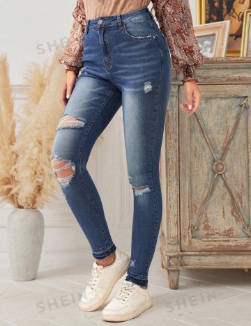 Jeans Shein, albastru