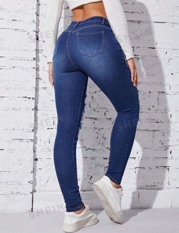 Jeans Shein, albastru