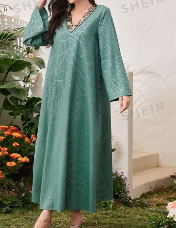 Rochie maxi Shein, verde