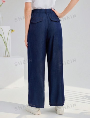 Pantaloni Shein, bleumarin