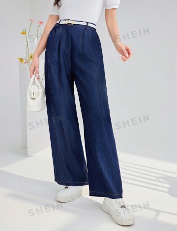 Pantaloni Shein, bleumarin