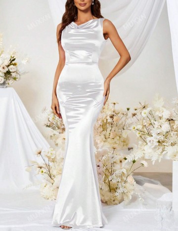 Rochie de ocazie și bridal Shein, alb