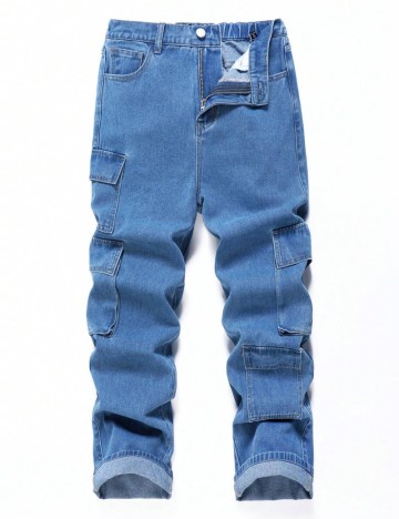 Jeans Shein, albastru