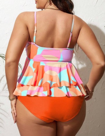 Costum de baie Shein Curve+, mix culori