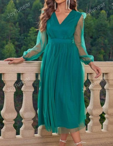 Rochie midi Shein, verde