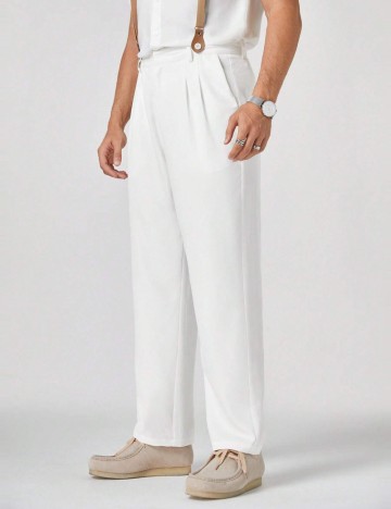 Pantaloni Shein, alb