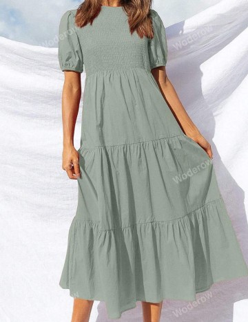 Rochie maxi Shein, verde