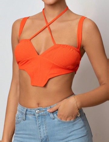 Top Shein, portocaliu