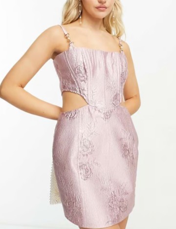 Rochie mini Miss Selfridge, roz