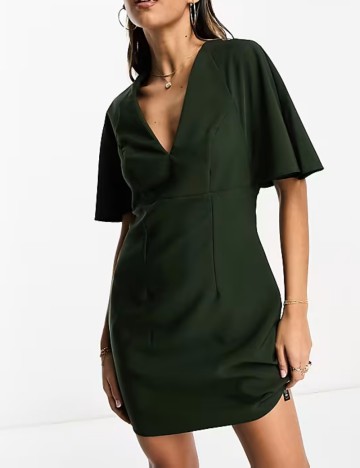 Rochie mini ASOS, kaki