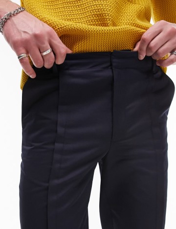 Pantaloni Topman, albastru