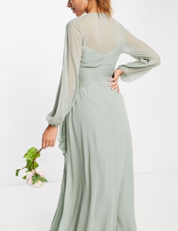 Rochie maxi ASOS, verde