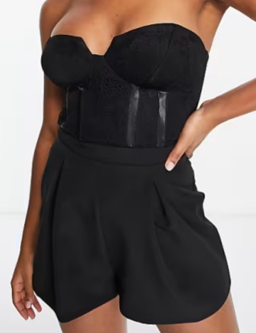 Salopetă scurtă Miss Selfridge, negru