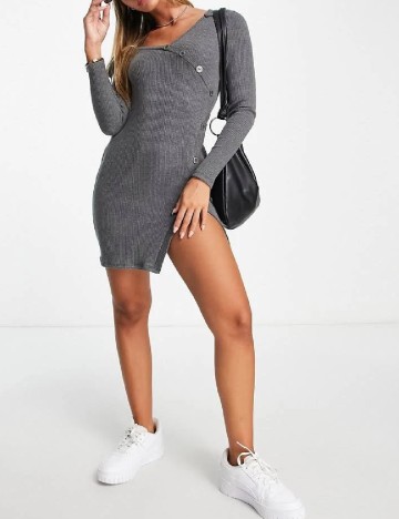 Rochie mini ASOS, gri