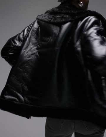 Cojoc Topshop, negru