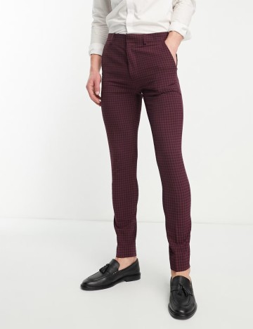 Pantaloni ASOS, vișiniu