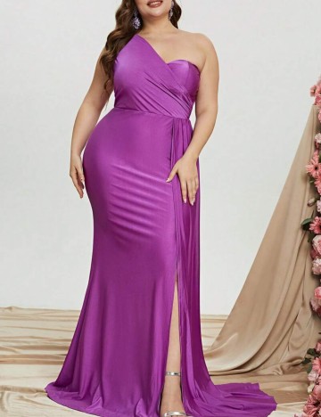 Rochie de ocazie Shein Curve+, mov