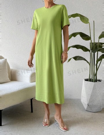 Rochie midi Shein, verde