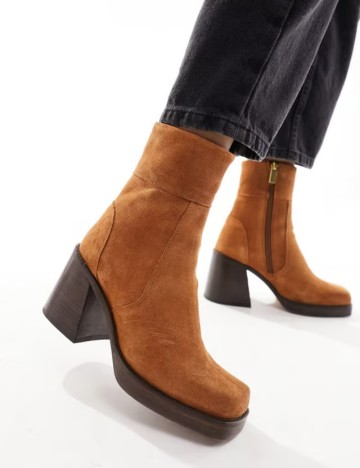 Botine ASOS, maro