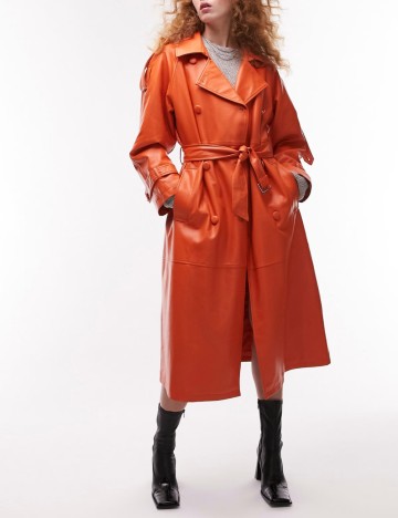 Trench Topshop, portocaliu