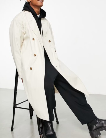 Trench ASOS, crem