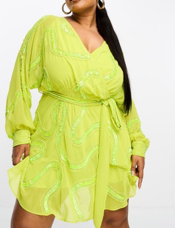 Rochie de ocazie ASOS, verde