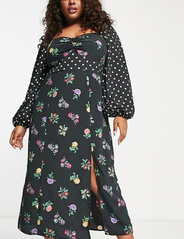 Rochie midi ASOS, negru