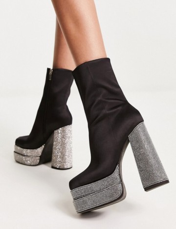 Botine ASOS, negru