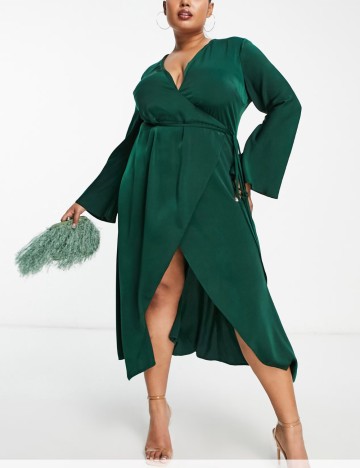 Rochie midi ASOS, verde