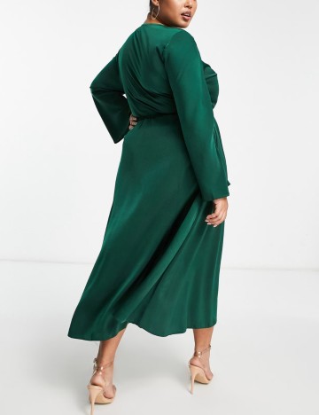 Rochie midi ASOS, verde