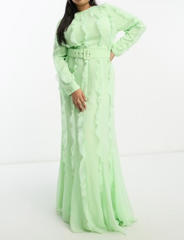 Rochie maxi ASOS, verde