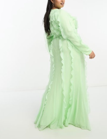 Rochie maxi ASOS, verde