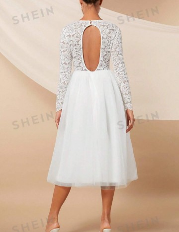 Rochie de mireasă Shein, alb