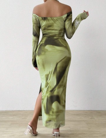 Rochie maxi Shein, verde