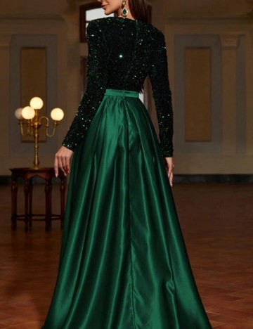 Rochie de ocazie Shein, verde