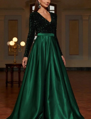 Rochie de ocazie Shein, verde