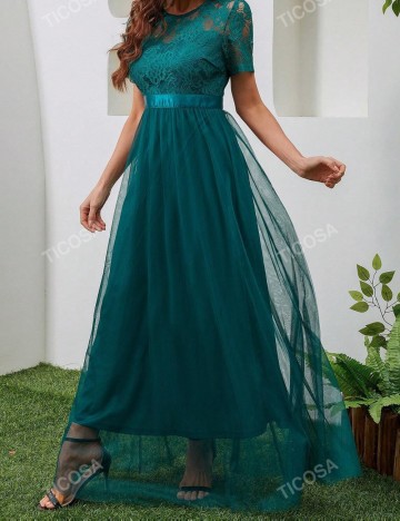 Rochie de ocazie TICOSA by SHEIN, verde