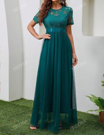 Rochie de ocazie TICOSA by SHEIN, verde