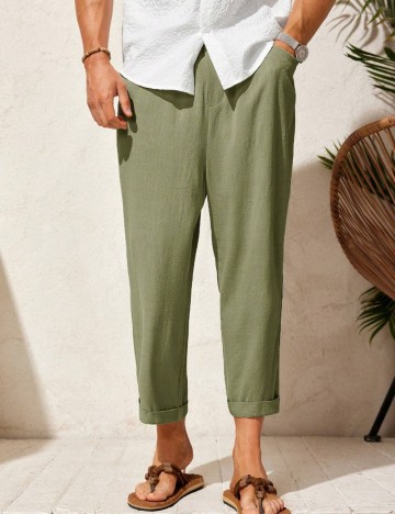 Pantaloni MANFINITY by Shein, kaki